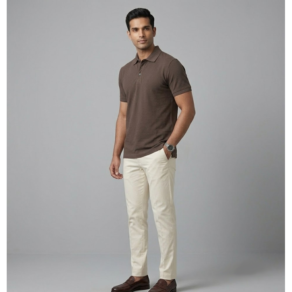 Coffee Brown | Polo T-shirt