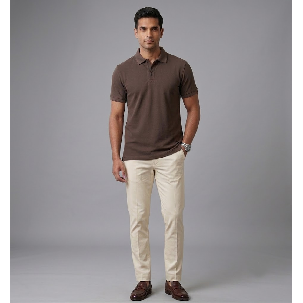 Coffee Brown | Polo T-shirt