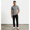 Cotton Polo T-Shirt – Steel Grey