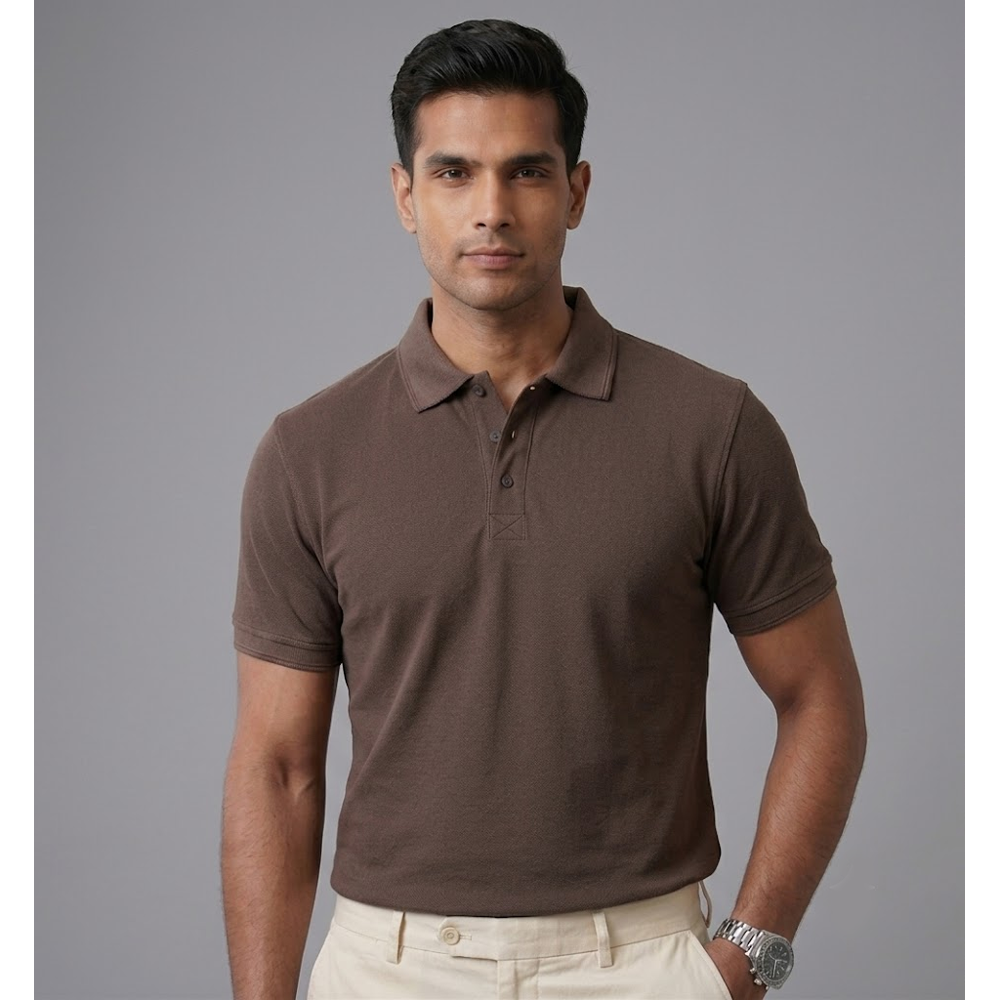 Coffee Brown | Polo T-shirt